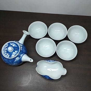平安 楽峰造 色絵『花文』 急須 煎茶碗(五客) 煎茶器揃え 共箱 平安 楽峰造 色絵『花文』 急須 煎茶碗(五客) 煎茶器揃え 共箱