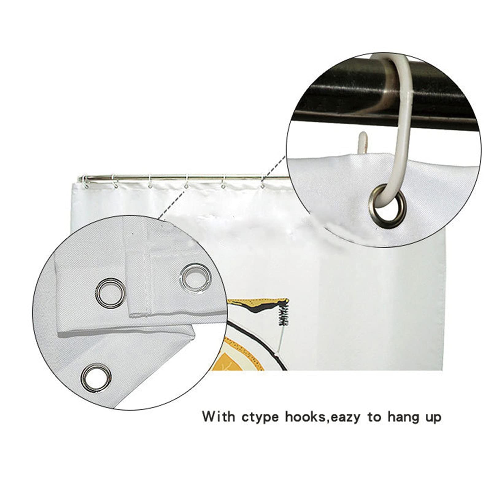 Tappetini da Bagno Tappeto da bagno tende doccia skidproof cover tappeto per il Bagno(4 PCS)