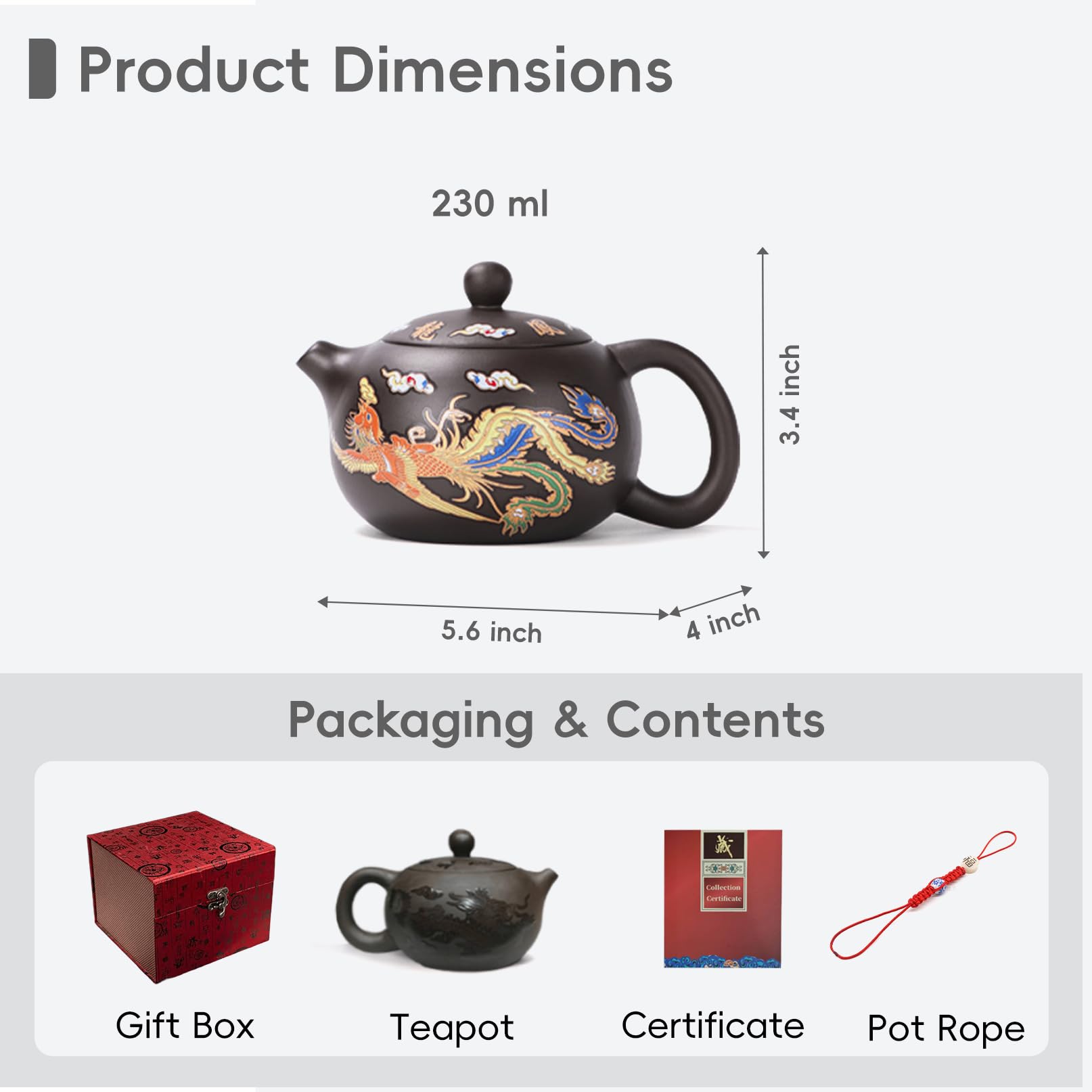 Amazon.com | Hormsdar Hand-made Dragon and Phoenix Color-changing