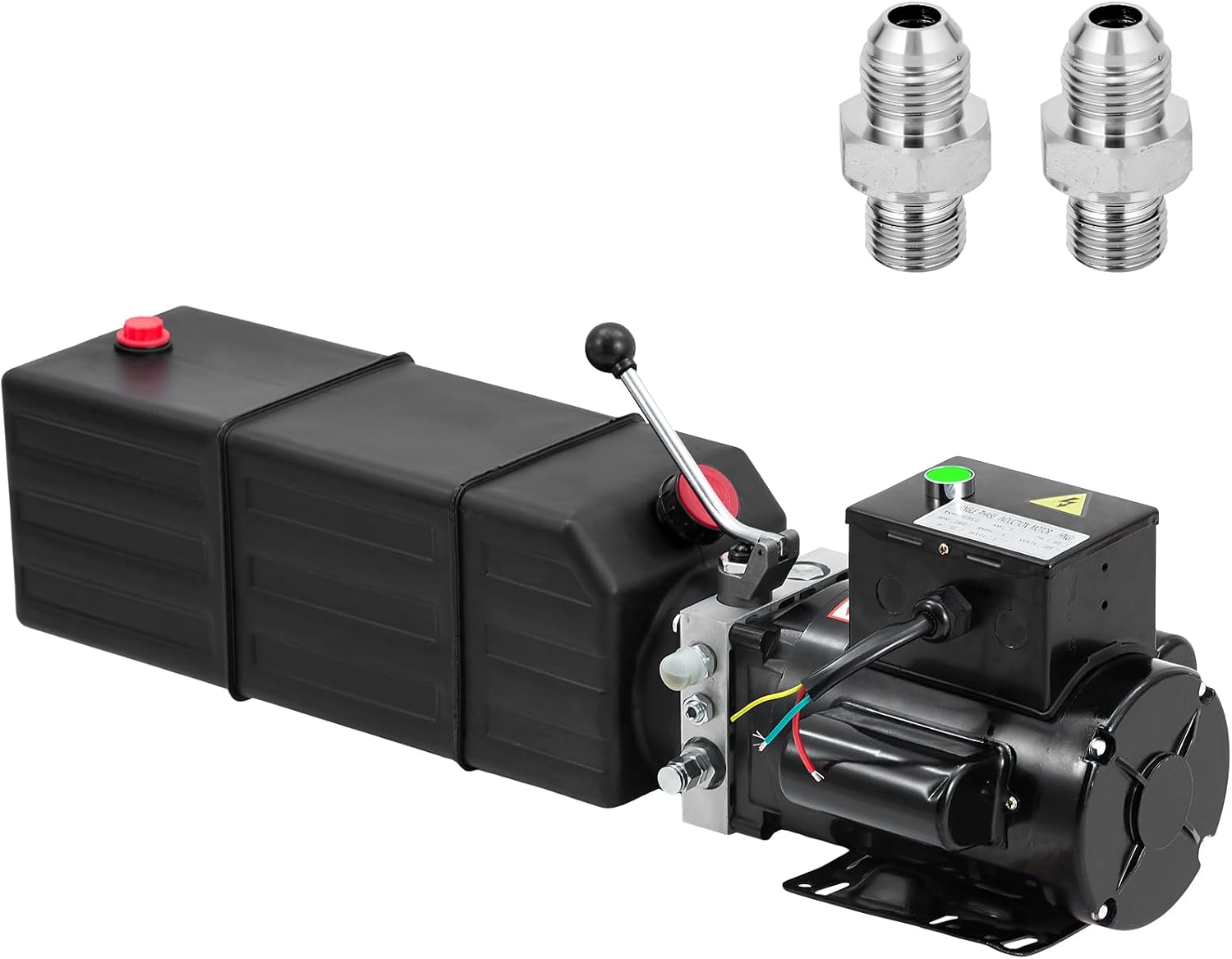 Litake Hydraulic Power Unit 220V 15 Quart Car Lift Hydraulic Pump Power Unit, Car Lift Single Phase, Hydraulic Pumps with 14L Plastic Tank, Car Lift Hydraulic Power Unit for Auto Repair