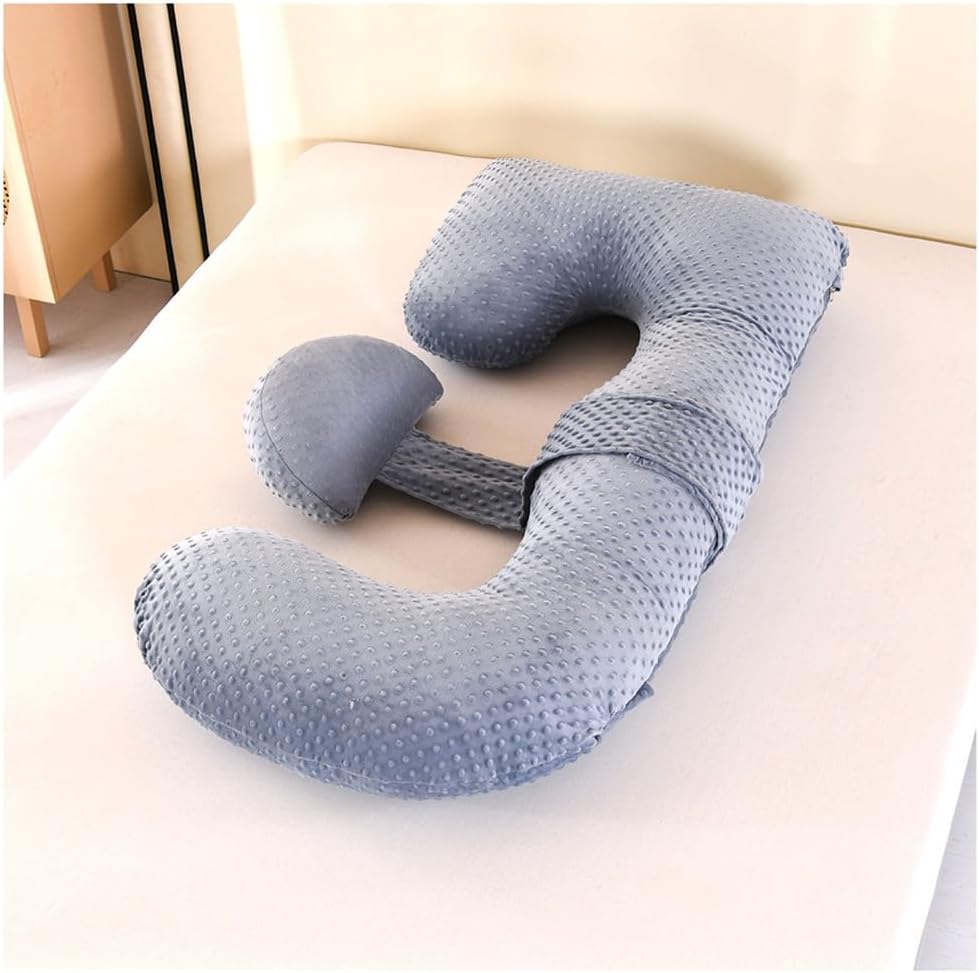 Pregnancy Pillow, G Shaped Full Body Pillow, Nursing, Support and Maternity Pillows for Pregnant Women Comfortable Full Body Pregnancy Pillows with Removable Cover,Gray