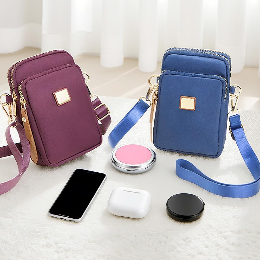 Borsa a tracolla da donna 2025, piccola borsa a tracolla per telefono, borse e borse a tracolla con tracolla larga regolabile, borse a tracolla versatili da donna con tasche multiple