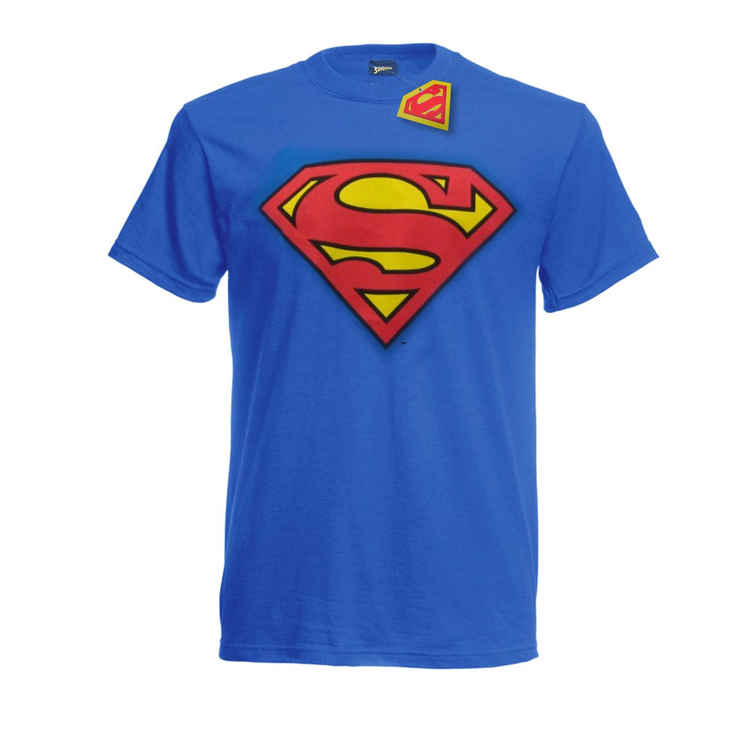 T-Shirt Logo SUPERMAN Super eroe DC Comics Maglia Maglietta – Ufficiale Originale Warner Bros