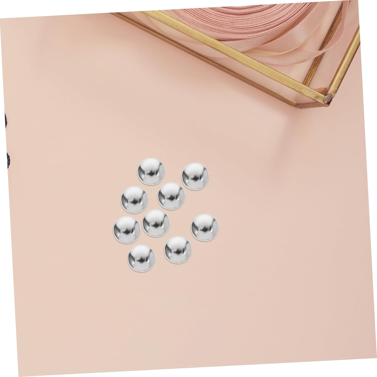 Silver Round Dome Rivets 100pcs Alloy Punk Rock Studs for Crafts