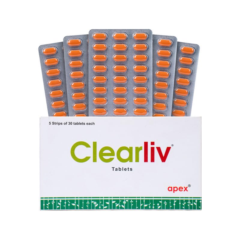 Image of Green Milk Clearliv Tablets | Ayurvedic Liver Wellness Supplement | Supports Liver Health, Detox & Digestive Balance | Helps Maintain Appetite, Metabolism & Daily Vitality | Herbal Care Formula | 5 x 30 Tablets
