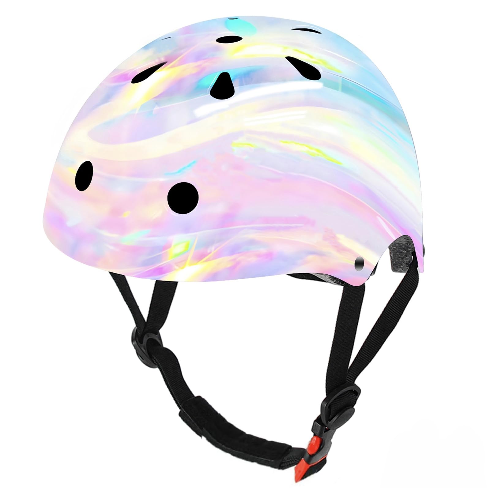 Casque de vélo réglable pour skateboard, casque de vélo et coussinets pour enfants de 5 à 8 à 14 ans, garçons et filles, casque avec genouillères, coudières, multi-sports, scooter, patin à