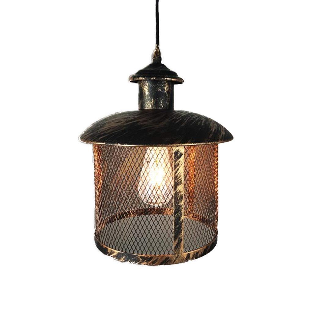 Chandelier de fer industriel rétro E27 plafonnier suspendu vintage luminaire balcon