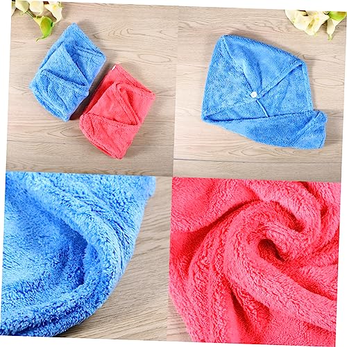 minkissy 6 Pçs Touca De Banho De Cabelo Grande Touca De Banho Toalhas De Tingimento De Cabelo Envolt