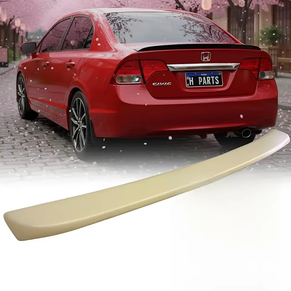 Aerofólio Ducktail para Honda Civic G8 2006 2007 2008 2009 2010 e 2011, em ABS