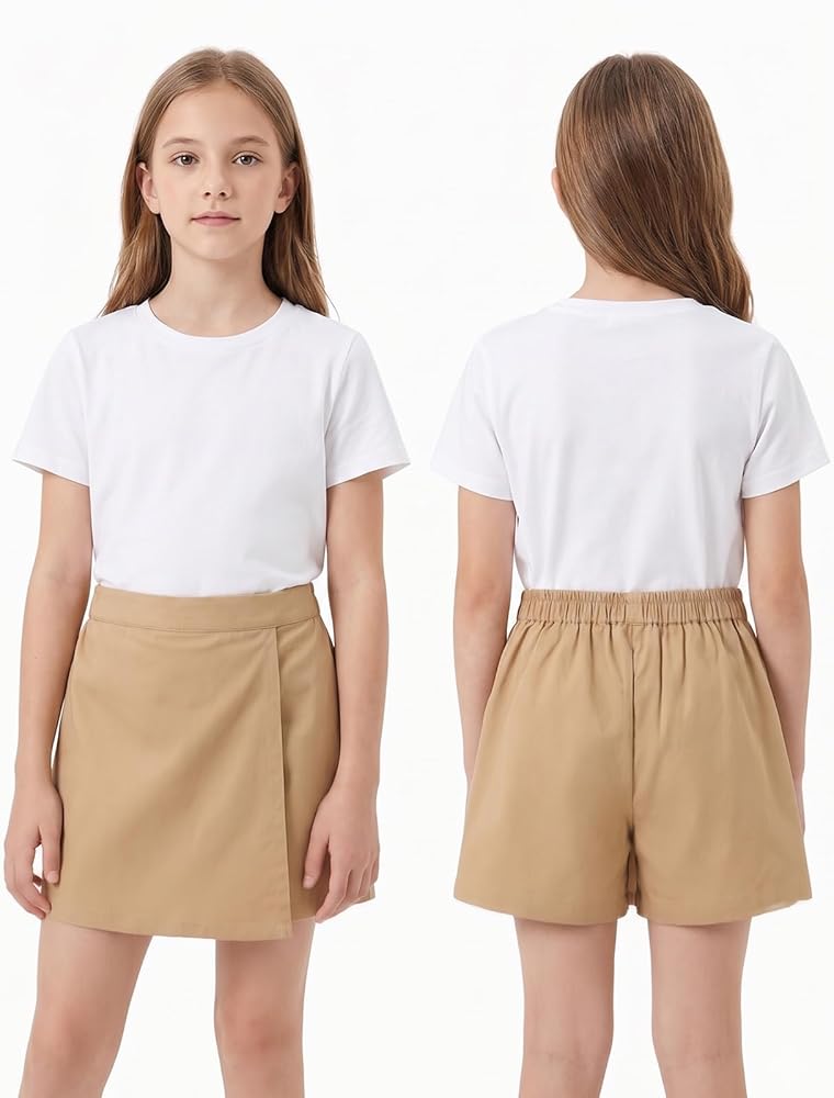 パンツ SUPER TWILL S+S RAYERED SKIRT SHORTS Amazon.com: Noomelfish Girls Wrap Skort Cute School Uniform Skirt