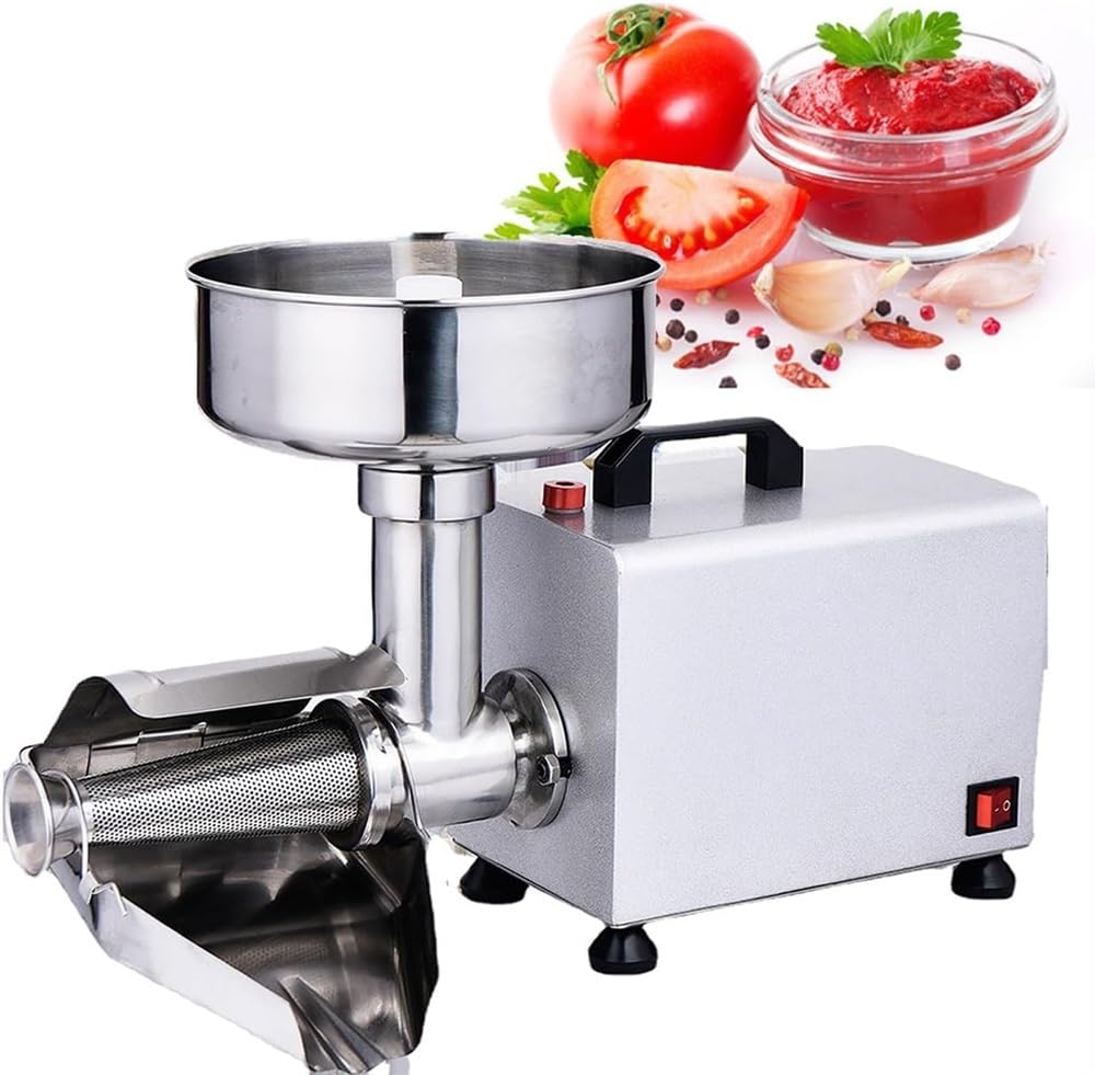 Electric Tomato Strainer Commercial 370W Tomato Milling Machine Stainless Steel Food Press Machine Tomato Sauce Maker Food Squeezer Tomato Sauce Machine