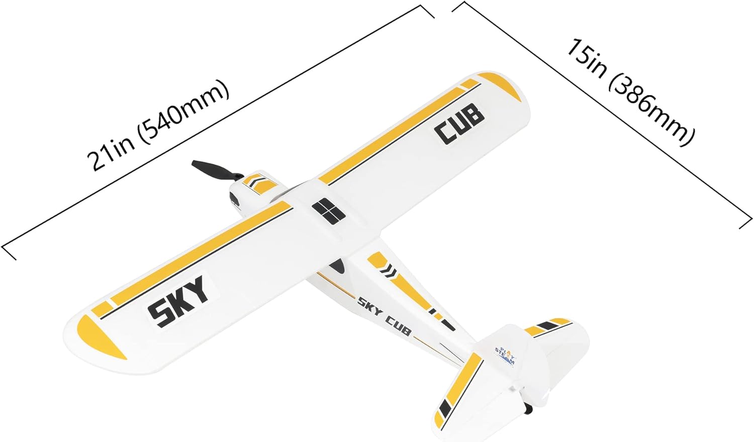 Buy PLAYSTEM Remote Control Aircraft Sky CUB2.4Ghz 3CH Remote Control Airplane RTF for Kids
