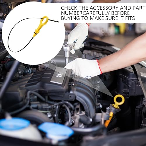 Miniatura 3 de Bittwee Varilla de aceite para motor de automóvil, repuesto OEM #06H-115-611E 06J115611F Automotriz Medición precisa de nivel de aceite Barra de