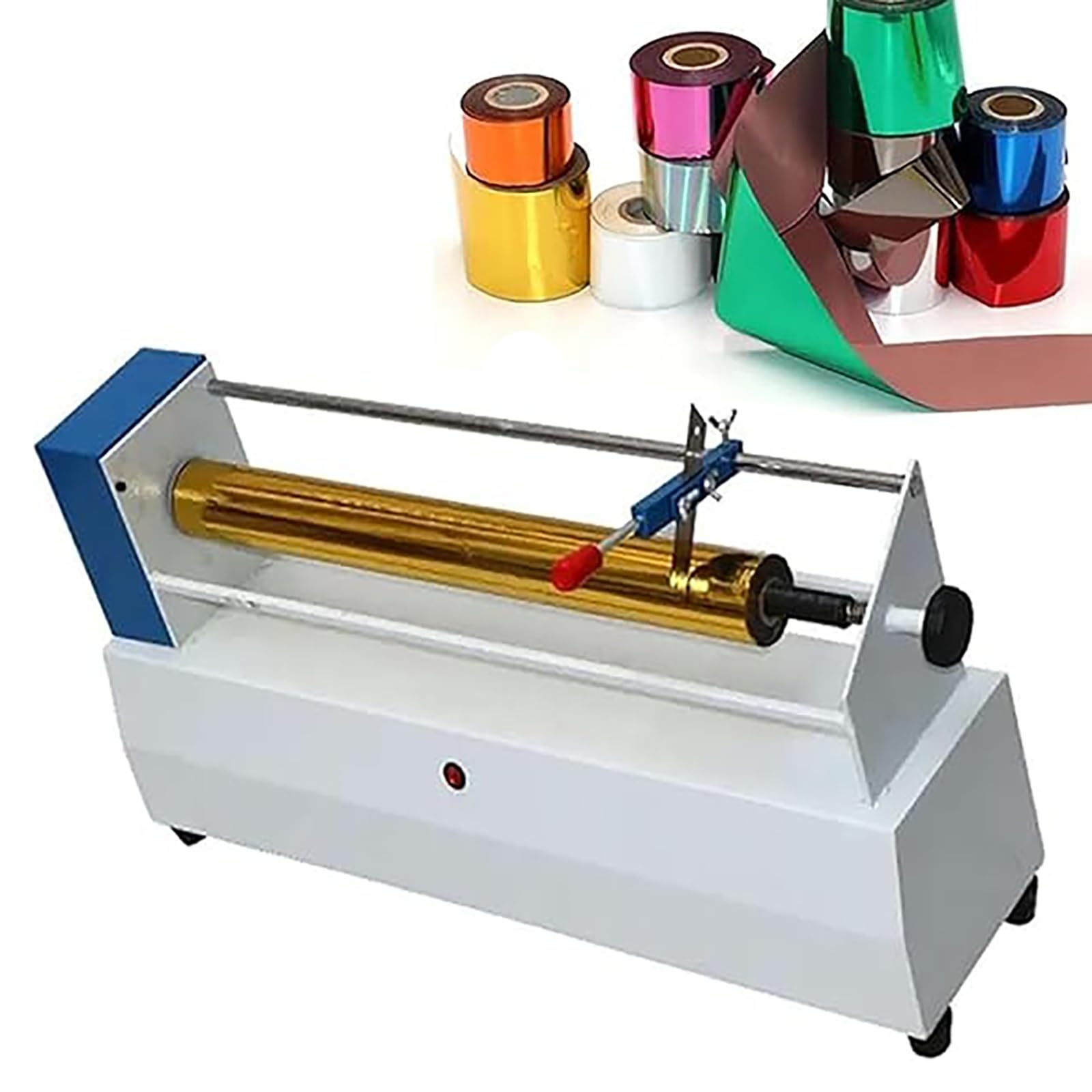 MYUYEE Electric Foil Paper Slitter Machine, Hot Stamping Foil Cutter, 70cm Cutting Width for Printing Packaging Leather Vinyl