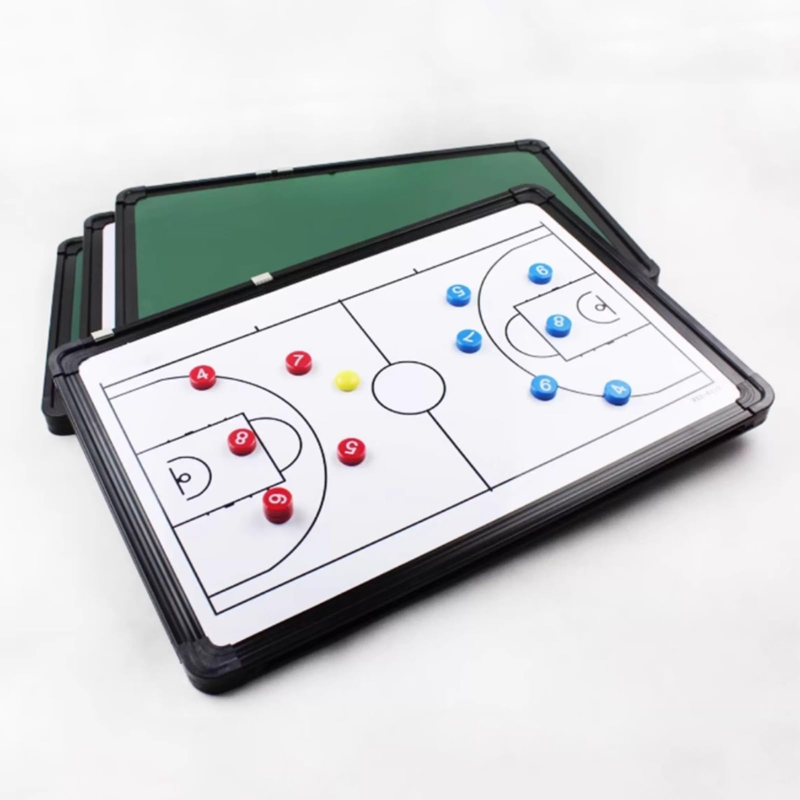 Taktikboard Basketball Coaches Board mit Magnete, Taktiktafel Basketball Zubehör, zum Aufhängen Geeignet, Wasserdicht und Langlebig, für Wettkämpfe und Training