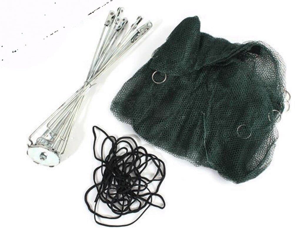 VGEBY Filet De Pêche Pliable 6 Trous – Piège à Crevettes, Écrevisses, Crabes & Poissons, Facile à Utiliser