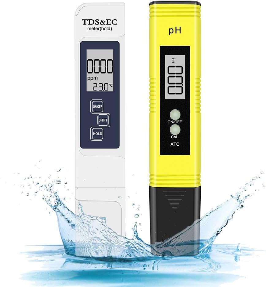 eWINNER Digital pH and TDS Meter Combo Kit (Yellow/White)
