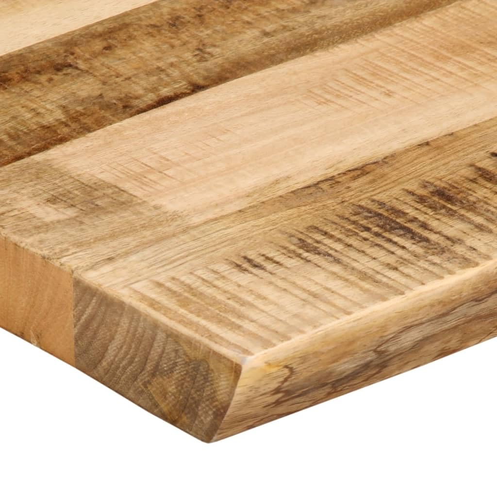 vidaXL Piano Tavolo Bordi Vivi 110x60x2,5 cm Legno di Mango Grezzo, Piano Sostituzione Tavolo, Piano per Tavolo da Pranzo, Piano d'appoggio