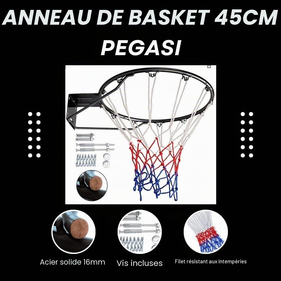 Anneau de Basket-Ball Pegasi avec Plumes 45 cm