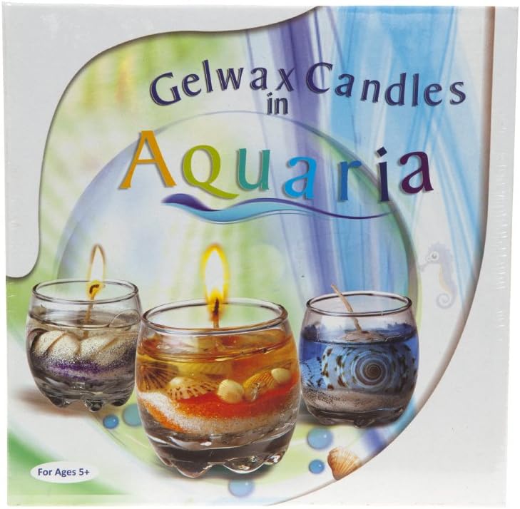 Gel Wax Candle Making Kit - Create Your Own Gelwax Candle Craft Set Gift Aquaria by Aquaria
