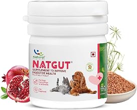 Natural Remedies Natgut Digestive Health Supplement - 9 Tablets, Real Chicken Liver, Supports Gut Health, Reduces Stool Odor and Manages Loose Stools for Dogs, Cats and Puppies for All Life Stages