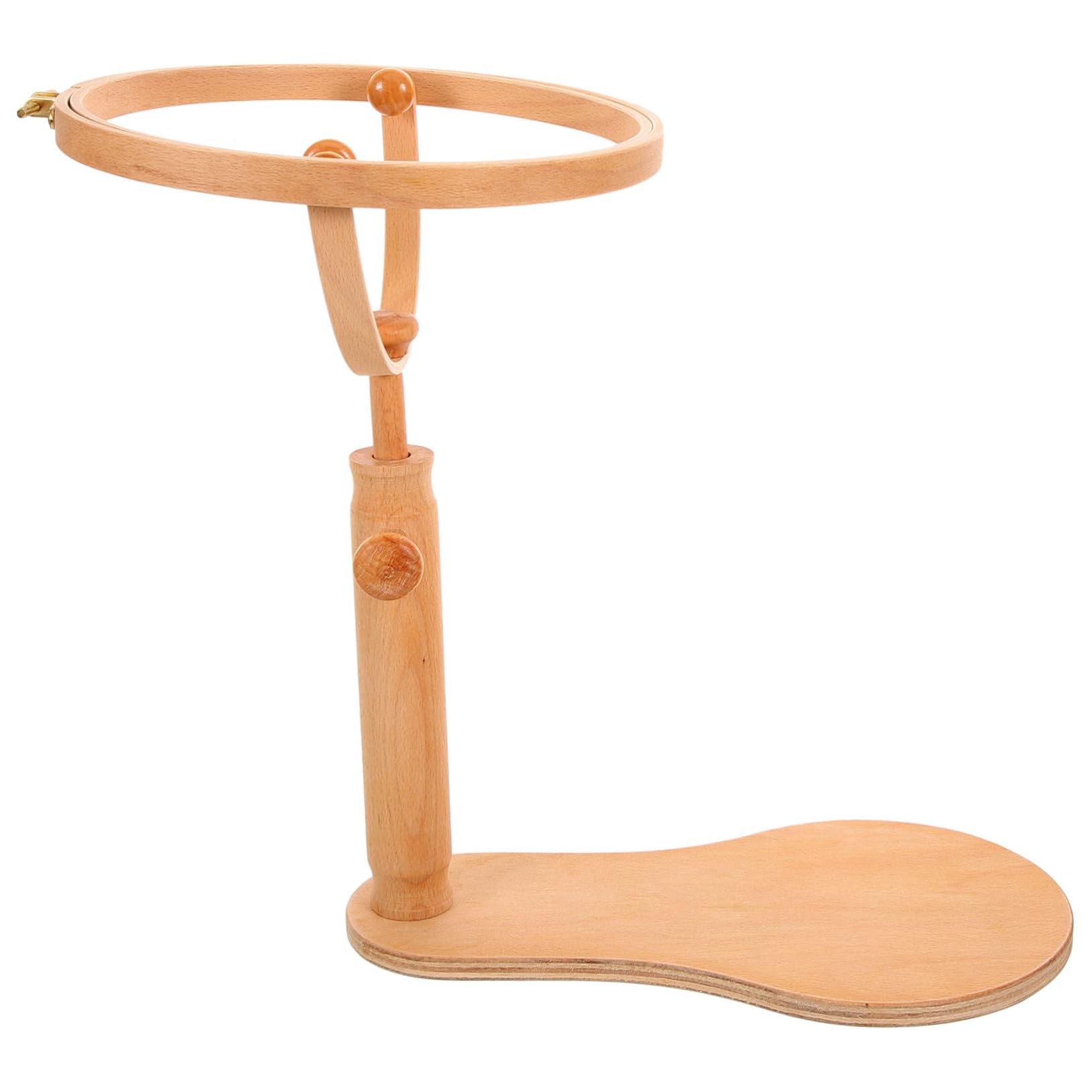 ULDIGI Wooden Embroidery Stand Adjustable Cross Stitch Frame Hoop Holder Multifunctional Display Stand for Embroidery Set