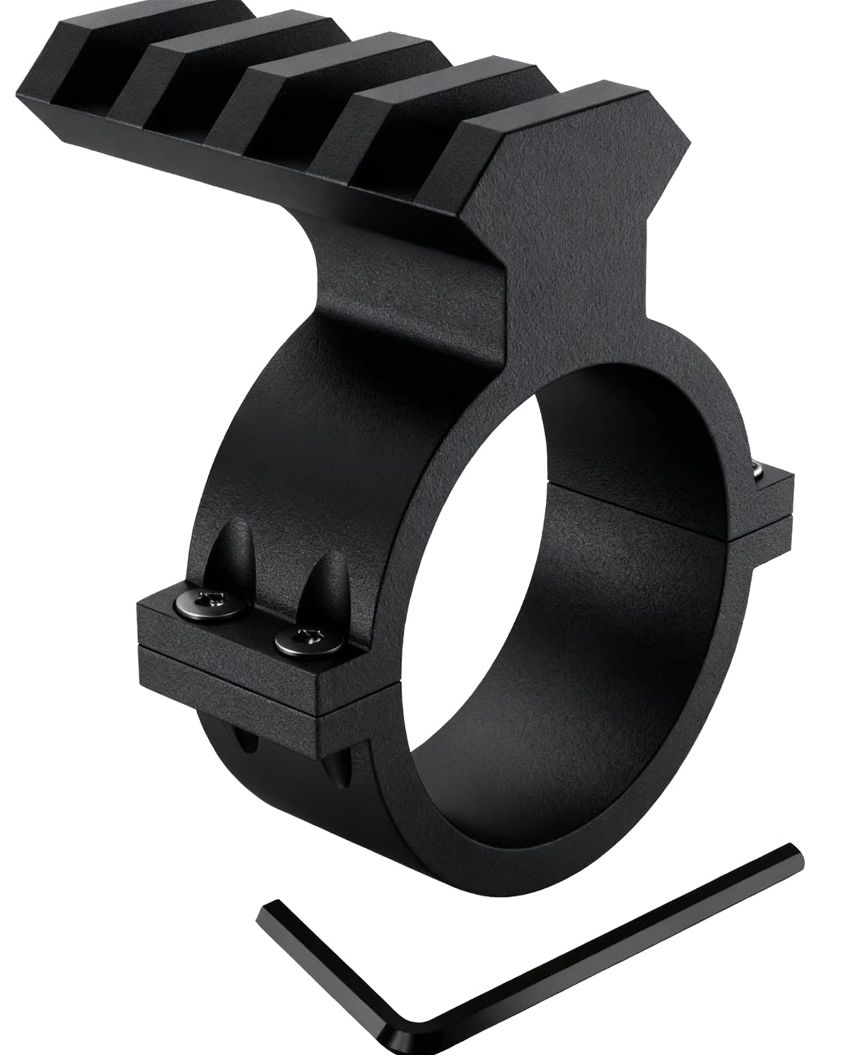 34mm Scope Rings Adapter with 4-Slot Picatinny Rail - Tactical Light Barrel Clamp Mount for Scope Flashlight - Versatile Picatinny Ring Mount