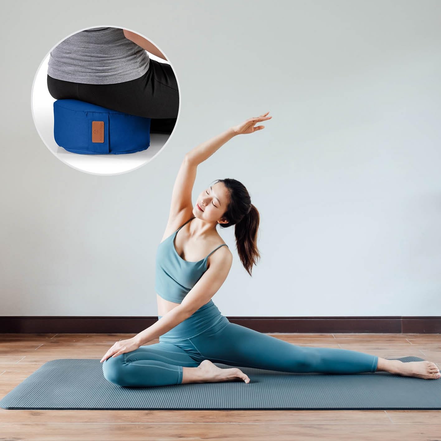 #DoYourYoga Poduszka do jogi "Vishnu" - idealna do jogi, pilaterów i długotrwałych medytacji - poszewka na kołdrę i możliwość prania - Wymiary: wys. 15 cm, D ok. 30 cm - dostępna w różnych wzorach