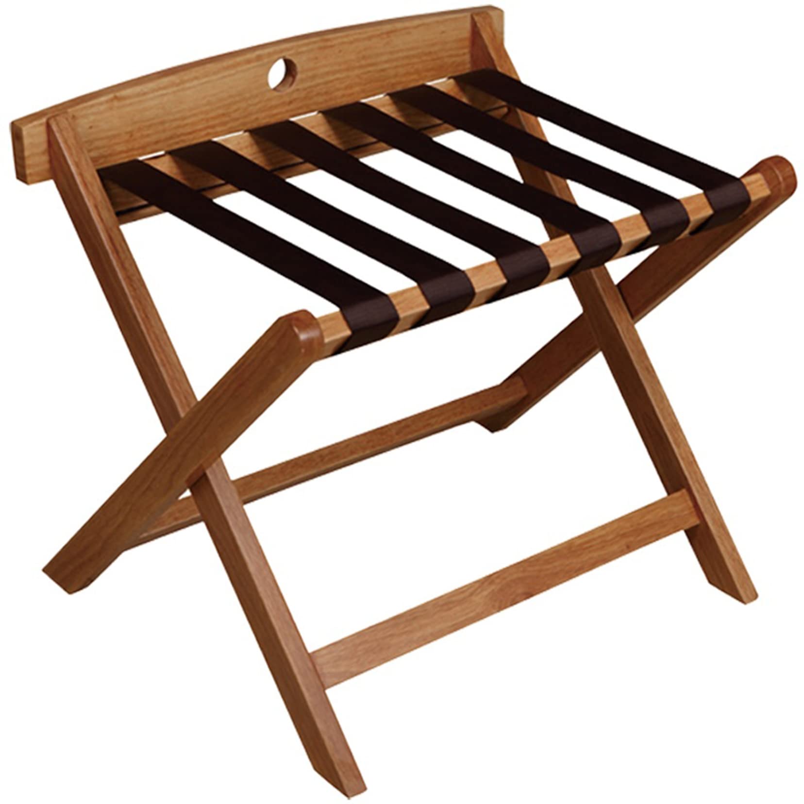 Porte-bagages en bois pliant support valise bambou naturel pour chambre hôtel