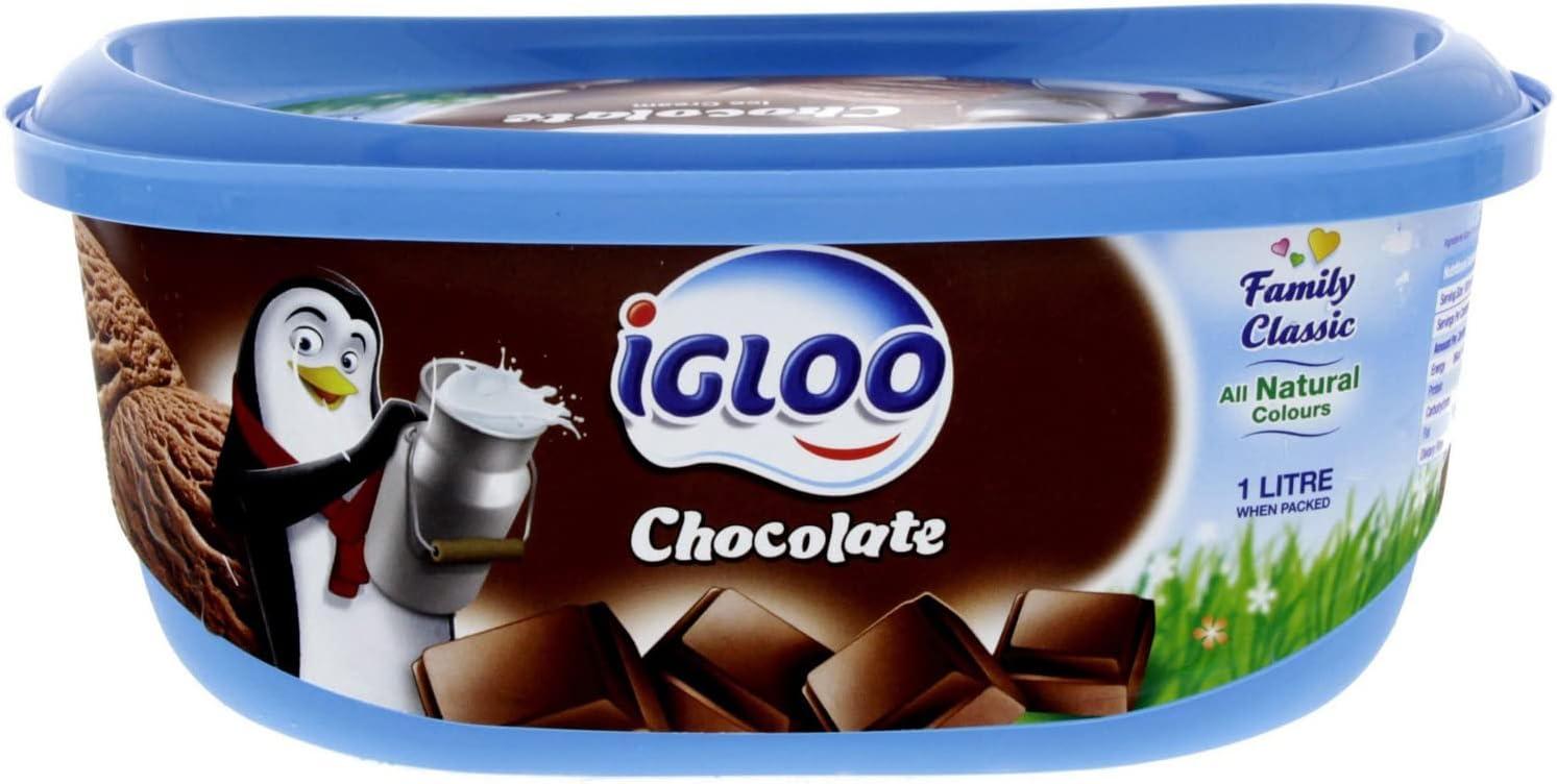 Igloo Chocolate Ice Cream 1Litre