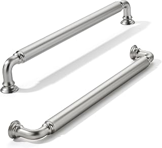 khtumeware 10-Pack Brushed Satin Nickel Heavy-Duty Solid Cabinet Pulls, 8 Inch (203mm) Hole Center, Drawer Pulls, Cabinet Hardware, Suitable for Kitchen Cabinets, Bathrooms and Dressers
