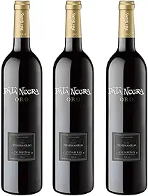 Kit 3 Vinhos Tinto Espanhol Pata Negra Oro Tempranillo 750ml