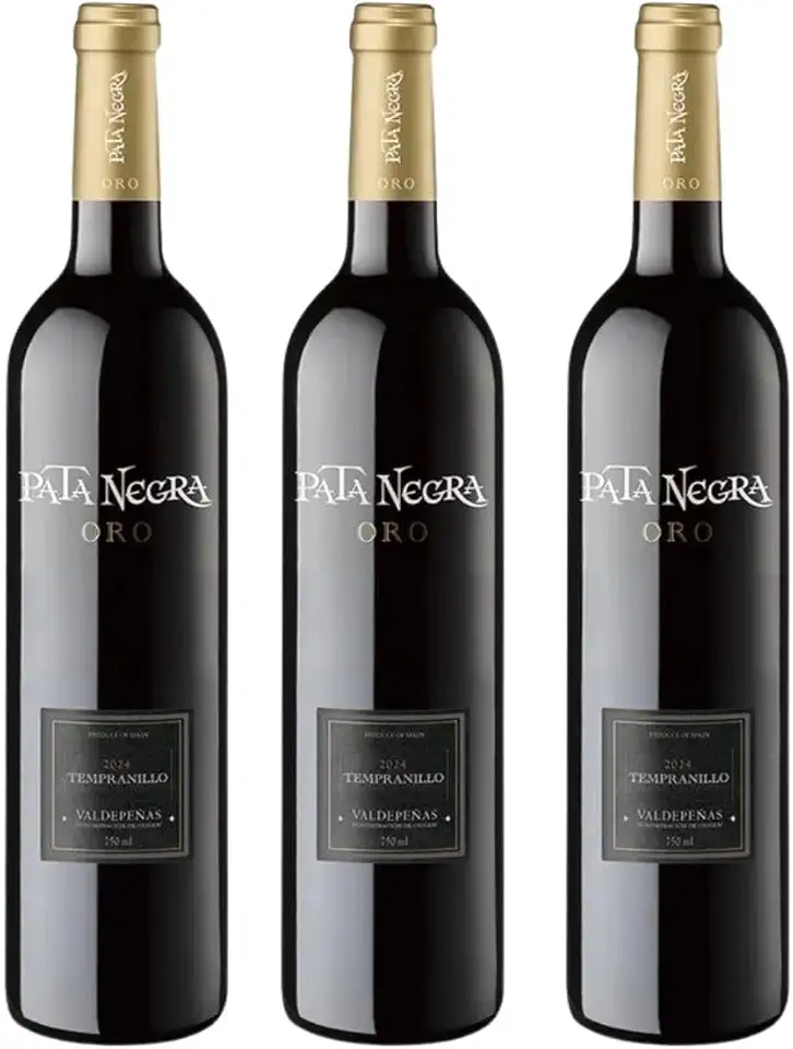 Kit 3 Vinhos Tinto Espanhol Pata Negra Oro Tempranillo 750ml