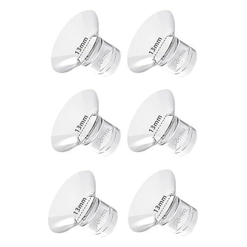 6 piezas de inserción de brida de 0.59 pulgadas, compatible con MedelaTSRETEmomcozy S9S10S12S9proS12pro Universal, protector de extractor de leche