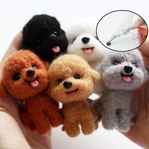 Miniatura 7 de SOTOGO 760 piezas de plástico negro para ojos y narices con arandelas de varios tamaños para muñeca, títere, oso de peluche, animal de peluche
