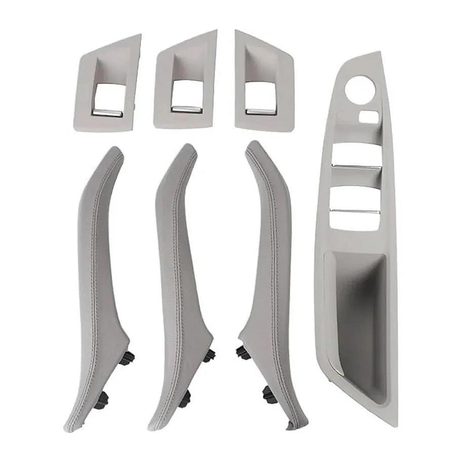 Trqiimpbh Gray Car Interior Door Handles 51417225867 For 5 Series For F10 For F11 For 520I For 523I For 525I 2010-2017 Car Front Right Interior Door 51417225866(Gray)