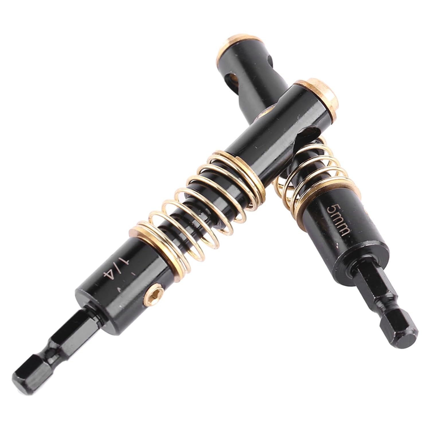 2Pcs Self Centering Drill Bit, Hex Shank Center Drill Bit Set, High Speed Steel Self Centering Hinge Drill Cabinet Door Hinge Opening Tool for Woodworking