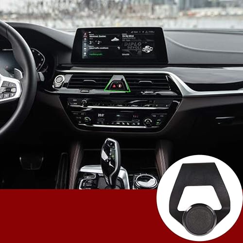 YIWANG Soporte de teléfono móvil de aleación de aluminio para BMW Serie 5 G30 2018 2019 2020 Accesorios de coche (negro)