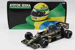【ミニチャンプス　ロータスルノー98T A.セナ　J.ダンフリース1/18】 MINICHAMPS 1/18 - LOTUS RENAULT 98T DIRTY VERSION - GERMAN