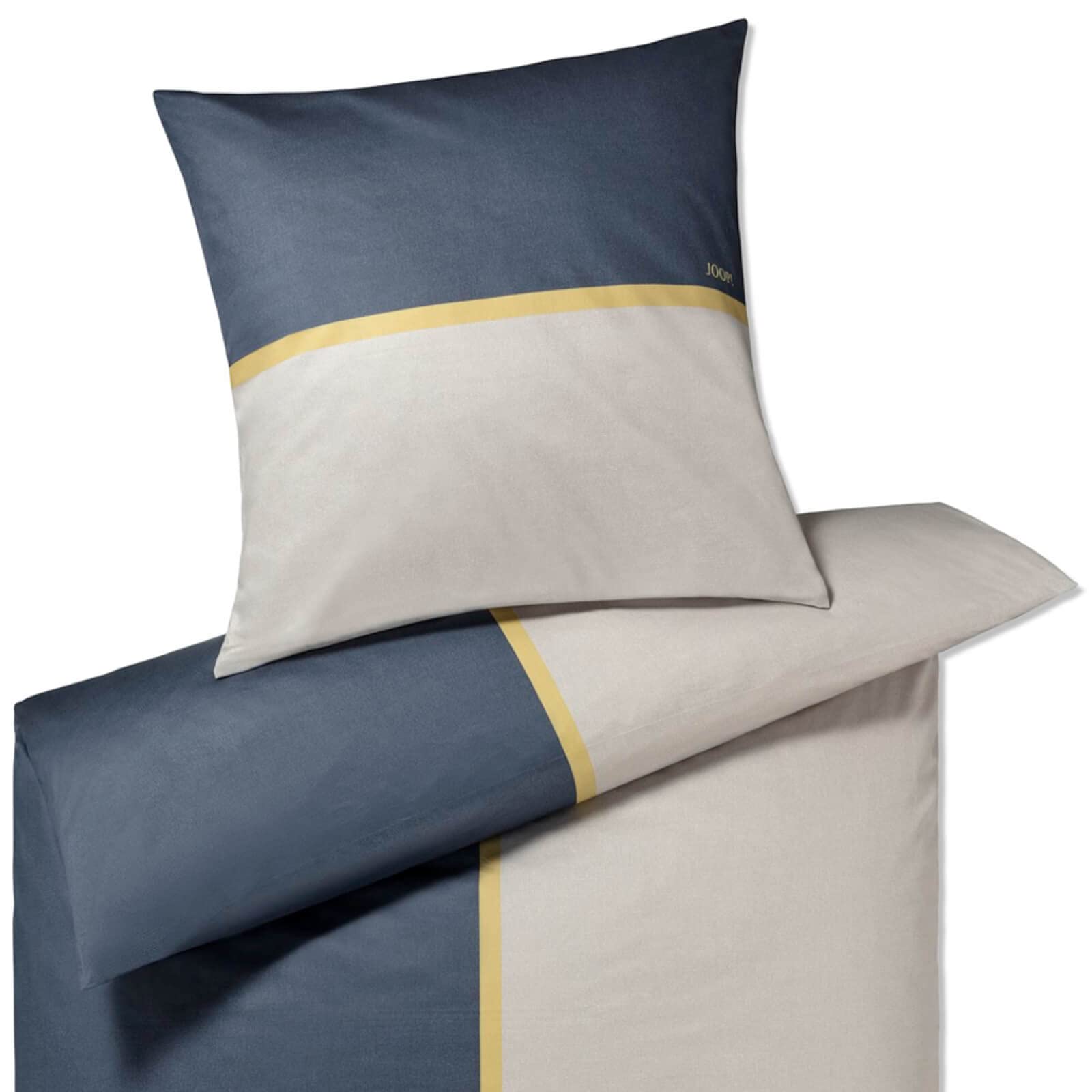 Joop, mako-satijnen beddengoed, korenbloemenpatroon met genuanceerde kleuren, 240 x 220 cm, grafiet