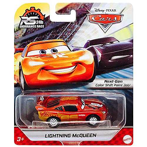 Rayo McQueen Disney Cars 24 Hour Endurance Race 1/55 Escala Diecast