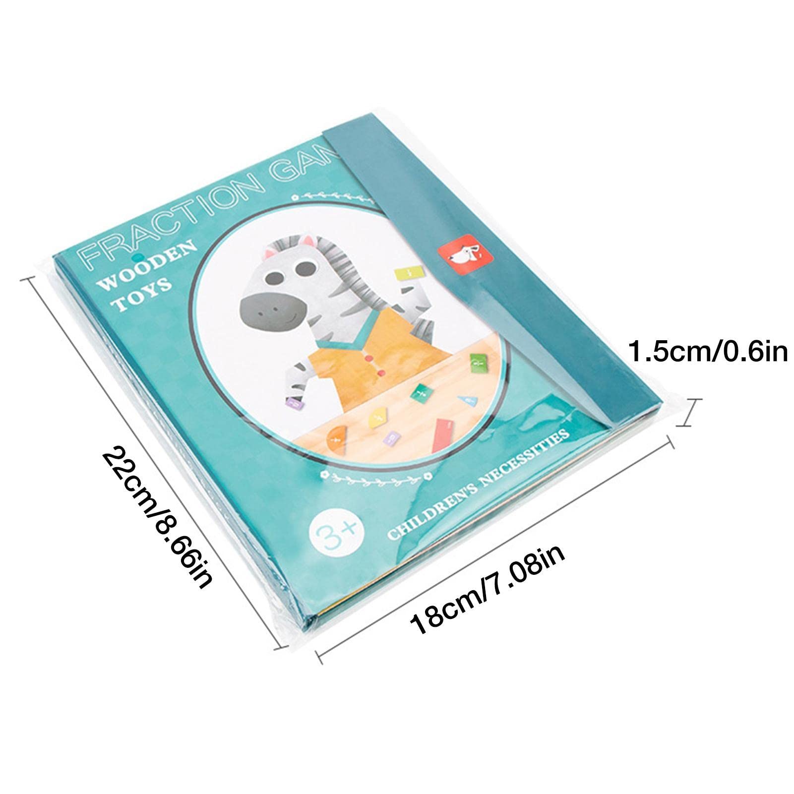 Puzzle Magnetico Frazioni Per Bambini - Gioco Educativo Montessori