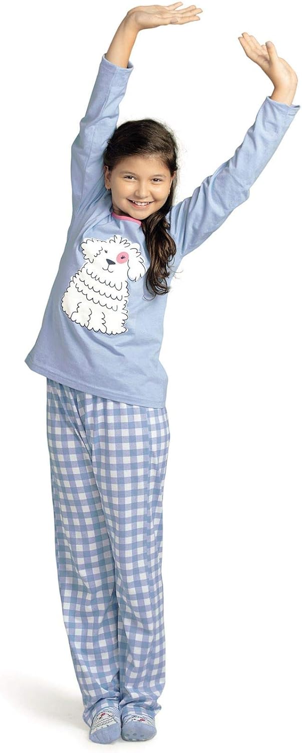 Pijama Longo Delfos DeMillus 285019 Azul Laguna Tamanho:46 | Amazon.com.br