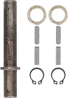 Worm Gear Speed Reducer, 14mm/0.55in RV30 Diameter Single Output Shaft Kit, Low Noise Alloy Steel Short Output Shaft for NMRV030 RV030 Worm Reducer, for Nema23 Stepper Motor