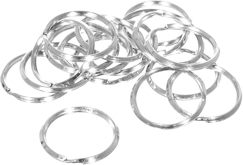 Paracord Planet Señuelo de pesca de anillo dividido, cordón, conector de placa de identificación de perro de acero de resorte niquelado  Elige entre