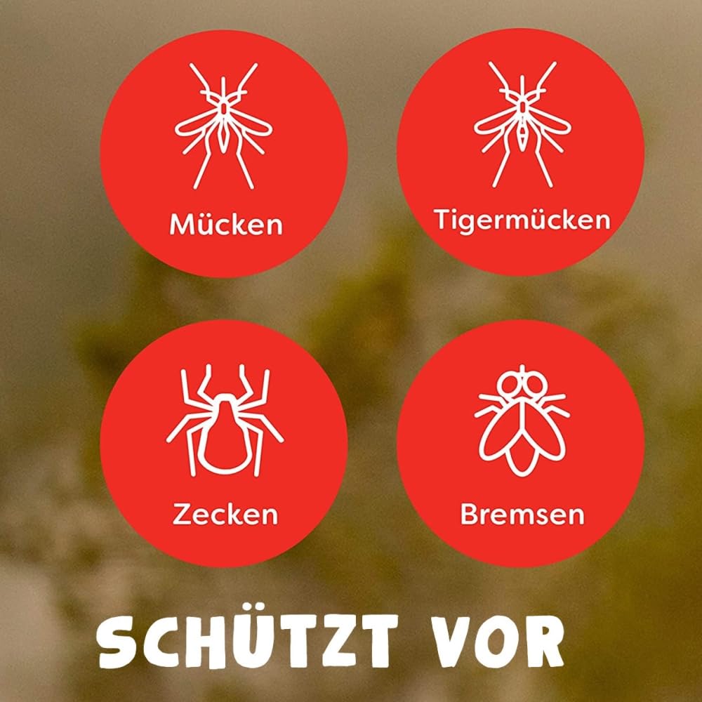 Nobite Doppelpack Mückenschreck-Set Mückenschutz Mückenspray Insektenschutz DEET 50 Haut-Spray und Nobite Kleidung No-Bite Anti-Zecken-Mücken-Moskito