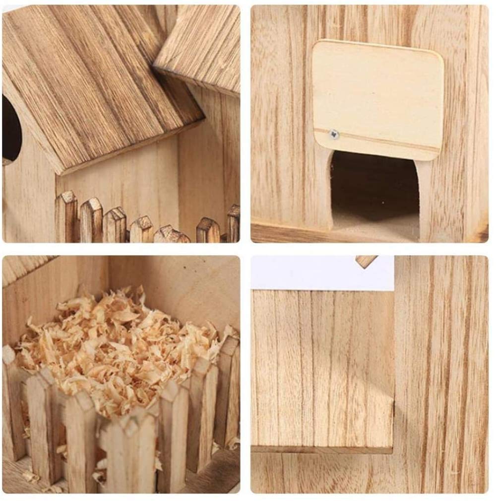Vogel-Nistkasten für kleine Vögel, drei Vogelfutterboxen Haus Brutnest für Garten Innen Dekoration Außen