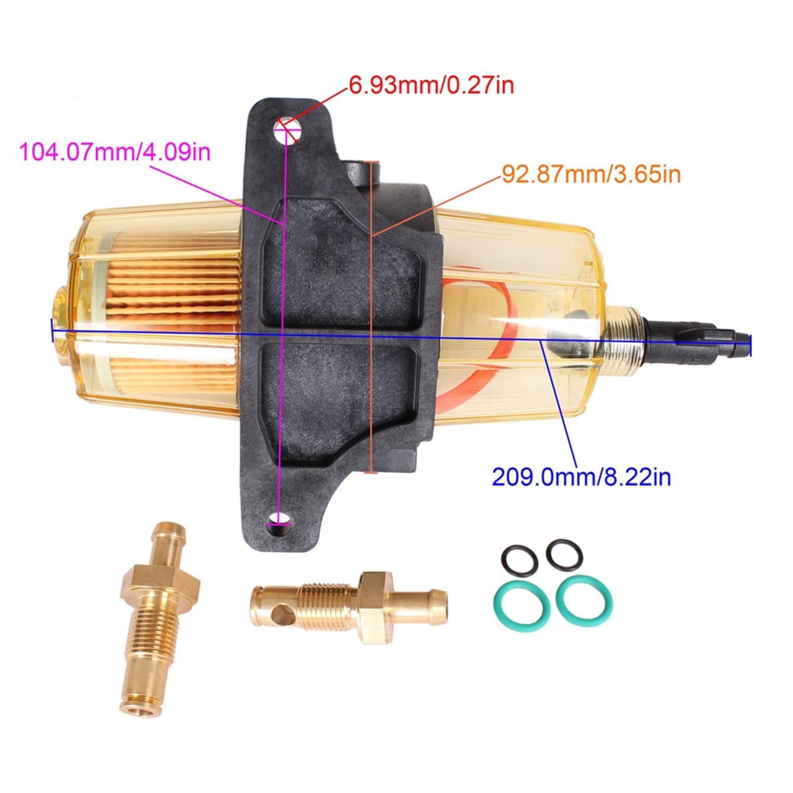 Dla H0nda Y-a-m-a-h-a S-u-z-u-k-i M-e-r-c-u-r-y Uf 10k Element filtra paliwa Separator wody Silnik zaburtowy silnik łodzi
