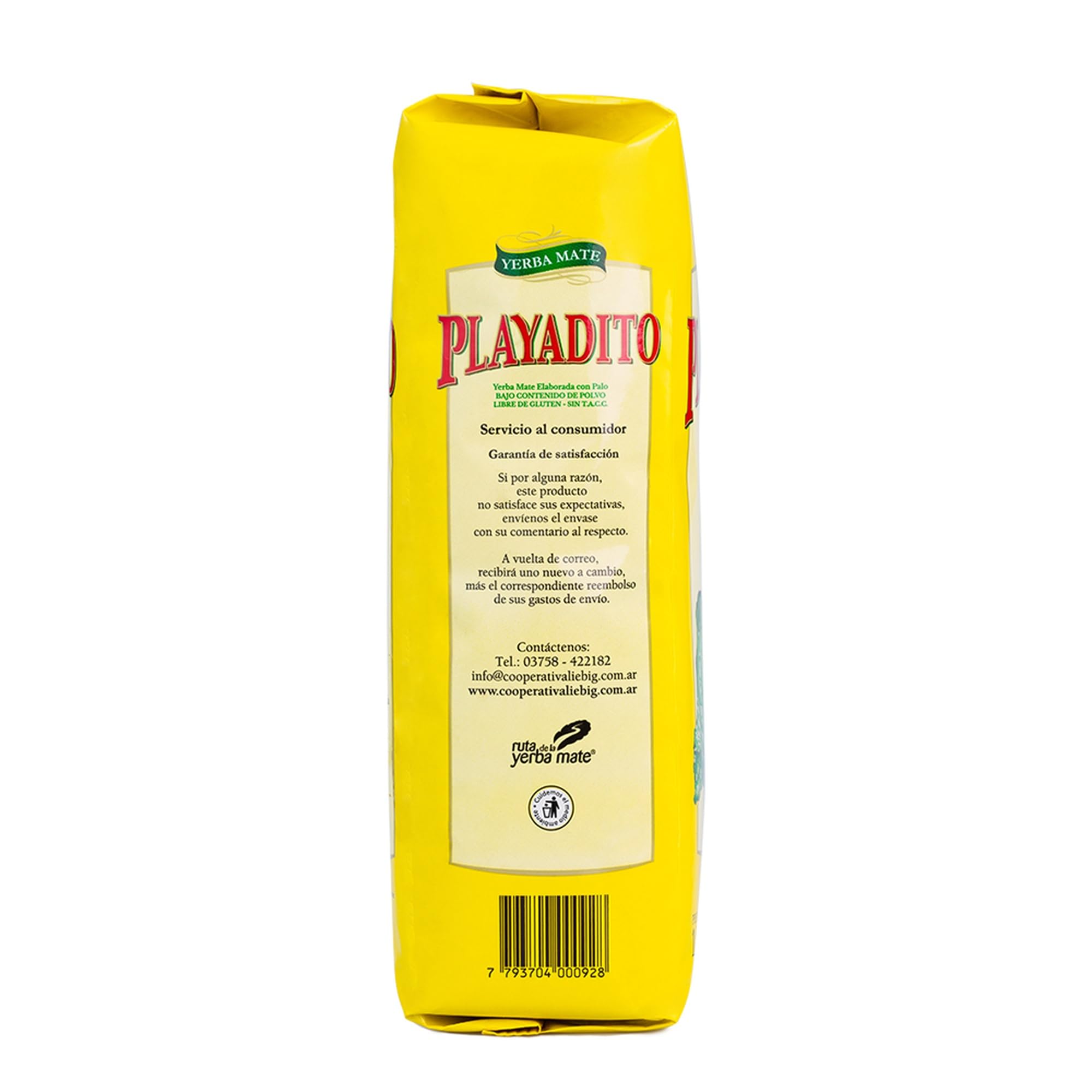 Playadito Yerba Mate Tè 1kg - Confezione da 3 - Antiossidante, Energetico, Contiene minerali e vitamina B - Dall'Argentina
