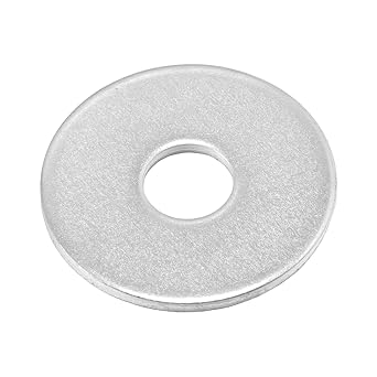 M5 Stainless Fender Washer,18-8 304 Stainless Steel Large Fender Washers, M5 ID x 16mm OD Stainless Flat Washer, Pack of 50